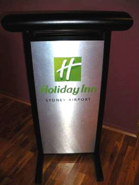 Brush Lecterns with Company Logos