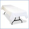 Black or white tablecloths rent or hire