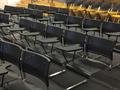 Set Up for 160 Tablet Arm Chairs Hire