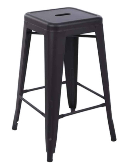 Metal bar stools for rent.