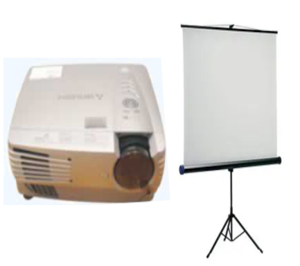 Data Projectors & Projection Screens for hire